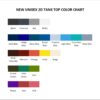 tank top color chart - Herencia De Patrones Store