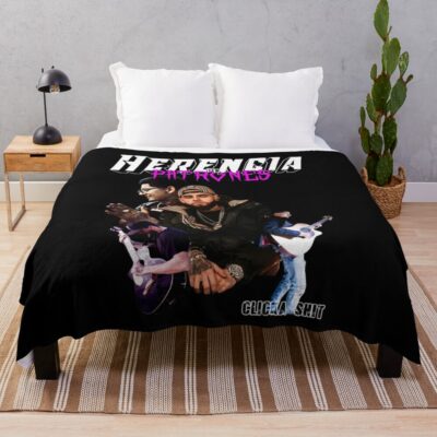 Herencia De Corrido Patrones World Tour 2022 Concert Throw Blanket Official Herencia De Patrones Merch